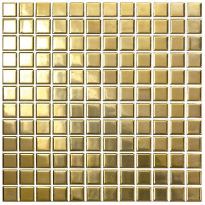 Wandtegel goud mozaïek Deco Luce Nature 30x30cm gold glans