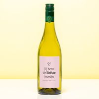 Wijnfles De Liefste Moeder - Wit (Sauvignon Blanc)