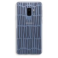 Moroccan stripes: Samsung Galaxy S9 Plus Transparant Hoesje - thumbnail