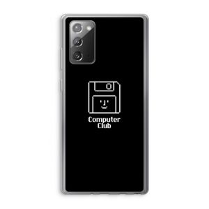 Hello: Samsung Galaxy Note 20 / Note 20 5G Transparant Hoesje