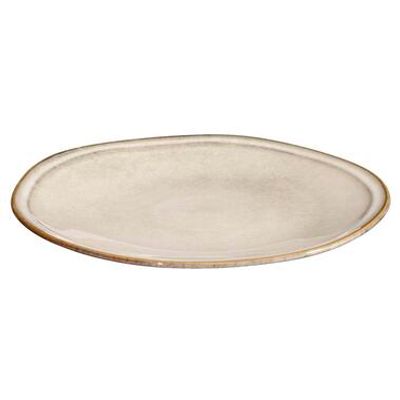 Dinerbord Anna - Beige - Stoneware - Ø27 cm - Leen Bakker