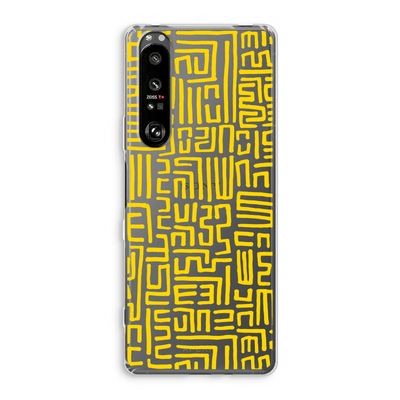 Majorelle Blue Print: Sony Xperia 1 III Transparant Hoesje
