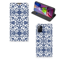 Samsung Galaxy M51 Smart Cover Flower Blue