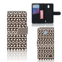 Nokia 1 Plus Telefoon Hoesje Aztec Brown