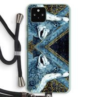 Golden Fox: Pixel 5a 5G Transparant Hoesje met koord
