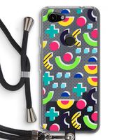 8-bit N°1: Pixel 3a Transparant Hoesje met koord