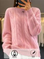 Plain Wool/Knitting Casual Sweater - thumbnail