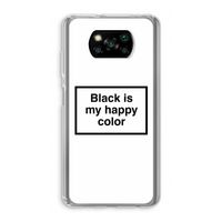 Black is my happy color: Xiaomi Poco X3 NFC Transparant Hoesje