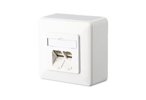 E-DATC6 8/8(8)APrws  - RJ45 8(8) Data outlet Cat.6 white E-DATC6 8/8(8)APrws