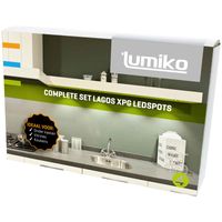 LAGOS XPG inbouwspot set 3 spots compleet 2.3W 180 lumen 3000K Lumiko 863856