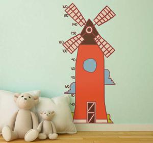 Muurdecoratie stickers windmolen kinderkamer