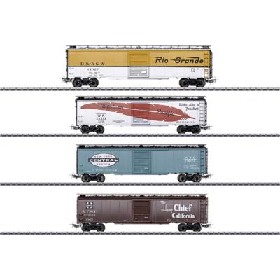 Märklin 45712 H0 set van 4 US-Box-Car, MHI