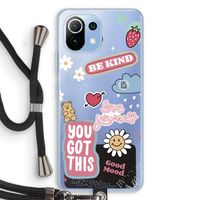 Positivity: Xiaomi Mi 11 Lite Transparant Hoesje met koord