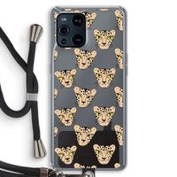 Tijger: Oppo Find X3 Transparant Hoesje met koord