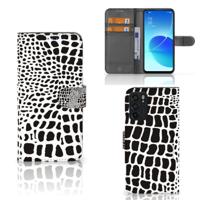 OPPO Reno6 5G | Telefoonhoesje | Met pasjeshouder | Slangenprint