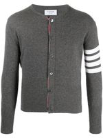 Thom Browne cardigan à détails rayés - Gris