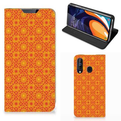 Samsung Galaxy A60 | Hoesje met Magneet | Batik Oranje