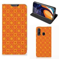 Samsung Galaxy A60 | Hoesje met Magneet | Batik Oranje