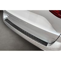 Zwart RVS Bumper beschermer passend voor Volkswagen Multivan T7 2021- 'Ribs' AV245289 - thumbnail