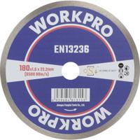 WorkPro GSOSCR-3 Diamanten doorslijpschijf 180 mm 1 stuk(s) Keramiek, Porselein, Marmer, Metselwerk, Glas, Kalksteen, Graniet, Natuursteen, Zandsteen