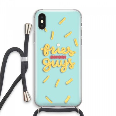 Always fries: iPhone XS Max Transparant Hoesje met koord