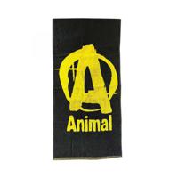 Animal Gym Towel Per Stuk Geel op Zwart - thumbnail