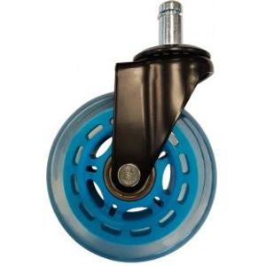 LC-Power LC-CASTERS-7LB-SPEED bureaustoelonderdeel Blauw Kunststof, Rubber Zwenkwielen