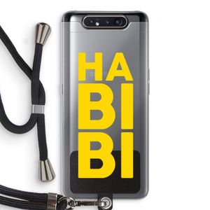 Habibi Majorelle : Samsung Galaxy A80 Transparant Hoesje met koord