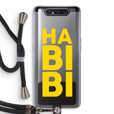 Habibi Majorelle : Samsung Galaxy A80 Transparant Hoesje met koord