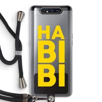 Habibi Majorelle : Samsung Galaxy A80 Transparant Hoesje met koord