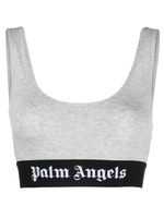 Palm Angels soutien-gorge à bande logo - Gris