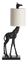 Light & Living Tafellamp 'Giraffe' 61cm, kleur Zwart/Crème