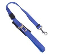 Nobleza Honden autogordel met handvat - Blauw - Lengte verstelbaar