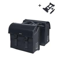 Dubbele fietstas Basil Urban Load MIK 48-53 liter - zwart