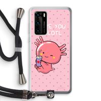 Love You A Lotl: Huawei P40 Transparant Hoesje met koord