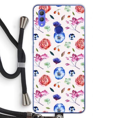 Bloemetjes: Honor Note 10 Transparant Hoesje met koord