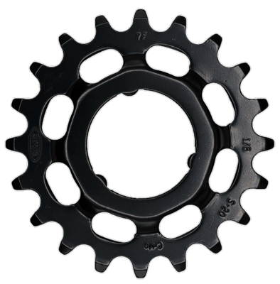 Tandwiel KMC Voor Shimano 20T O-MO Staal 1/8 inch - Zwart