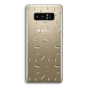 Hipster stripes: Samsung Galaxy Note 8 Transparant Hoesje