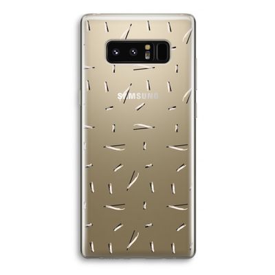 Hipster stripes: Samsung Galaxy Note 8 Transparant Hoesje