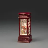 Sneeuwlantaarn telefooncel kerstman bo