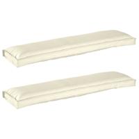 VidaXL Pallet kussen set 2 pcs crème 150 x 40 x 8 cm oxford stof