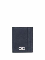 Ferragamo logo-print leather cardholder - Bleu