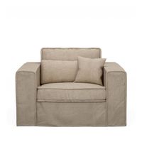 Rivièra Maison Loveseat 'Metropolis' Cotton, kleur Naturel - thumbnail