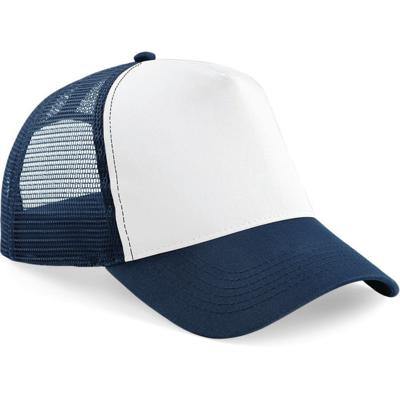 Truckers baseballcap - navy/wit - volwassenen - voordelige petjes/caps