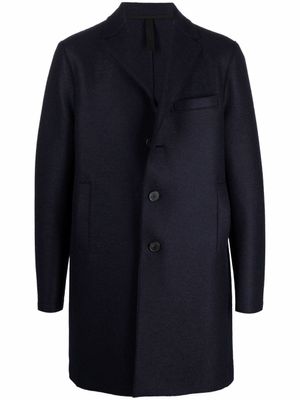 Harris Wharf London manteau en laine à simple boutonnage - Bleu