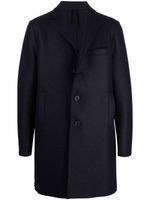 Harris Wharf London manteau en laine à simple boutonnage - Bleu