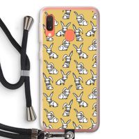 Haas: Samsung Galaxy A20e Transparant Hoesje met koord
