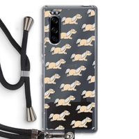Ponys: Sony Xperia 5 Transparant Hoesje met koord