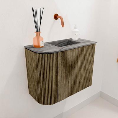 Toiletmeubel Mondiaz Joya Dlux | 51.6 cm | Meubelkleur Dusk | Faye wastafel Sombra Wasbak Rechts | Zonder kraangat(en)