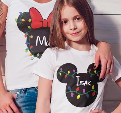 Kerst t shirt Disney kerst familie